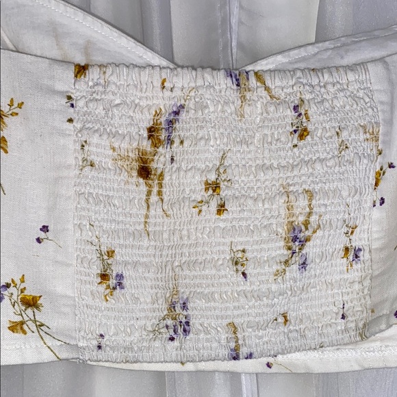 H&M Cream and Gold Bustier Crop Blouse - Picture 9 of 11